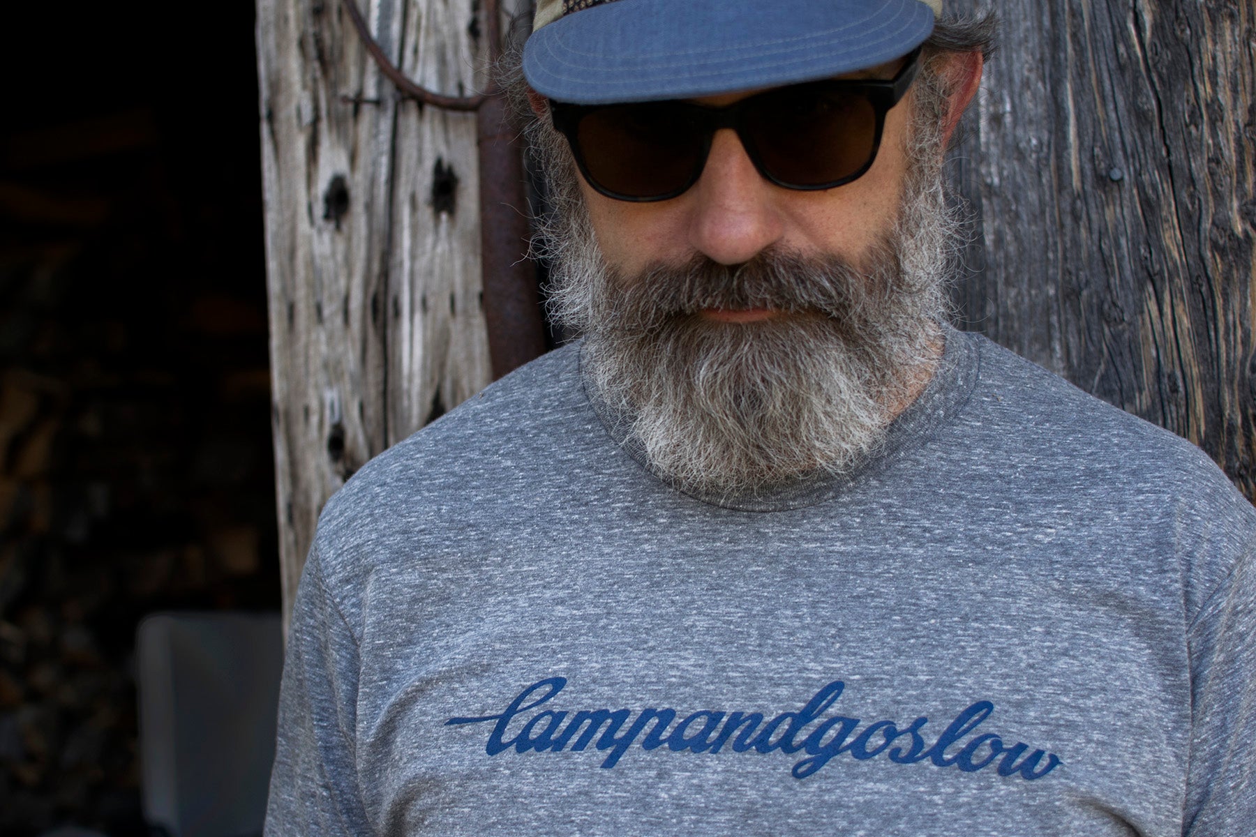 T-Shirt, Camp And Go Slow, Heather