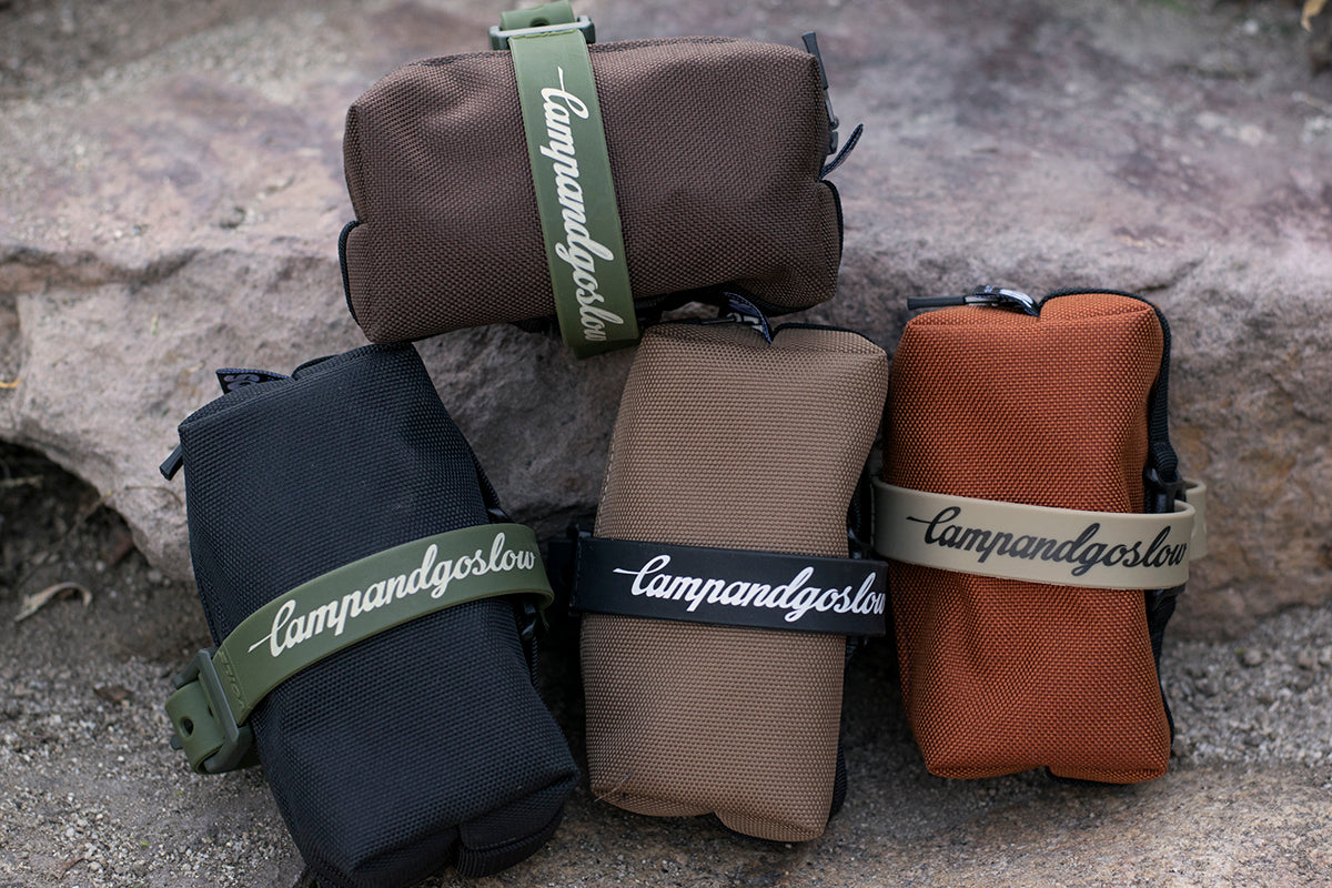 Camp + Outer Shell: Mini Saddlebag – Camp And Go Slow