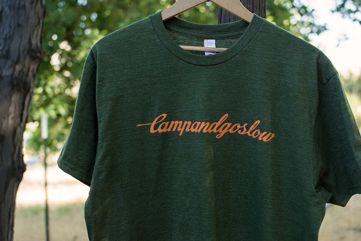 T-Shirt, Camp And Go Slow, Ponderosa