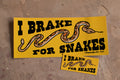 Sticker Set, I Brake For Snakes