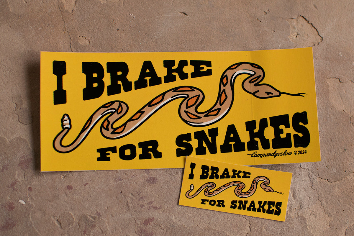 Sticker Set, I Brake For Snakes